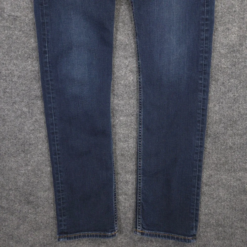 Revtown Jeans Mens 30X32 Blue Slim Taper 5 Pocket Stretch Dark Wash Denim Casual